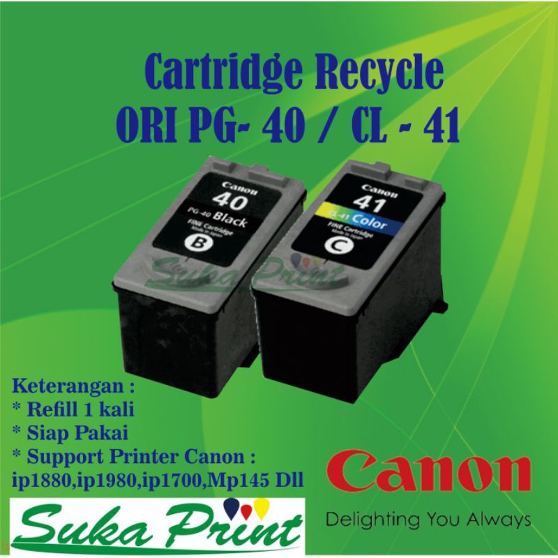 Cartridge canon PG 40 & CL 41
