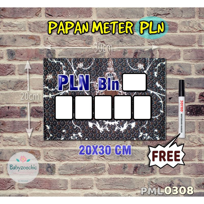 

Zoe Papan Meter Listrik PLN PAM motif Unik - Batik 08