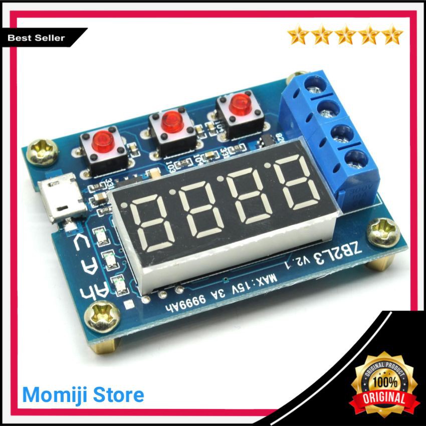 Sale Alat Ukur Battery Capacity Meter Discharge Tester 1.5v - 12v for 18650 Li-ion
