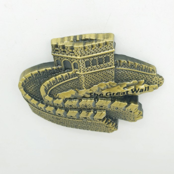 3D LOGAM Souvenir Negara magnet Kulkas Tempelan China Great wall