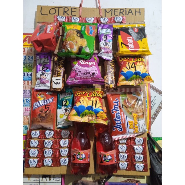 

Lotre/kolas 140pcs berhadiah 15pcs. UNTUNG BANYAK