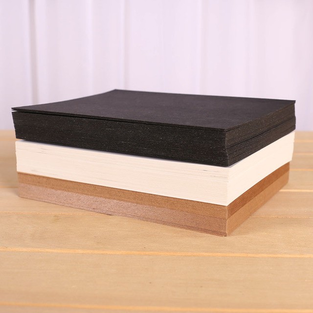 

[LBS] 20pcs Kertas A6 Kraft Art Hitam Putih Coklat / A6 Kraft Art Paper Black White Brown