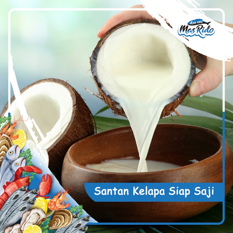 

SANTAN KELAPA SIAP SAJI SEGAR FRESH 200 ML KEMASAN FOOD GRADE