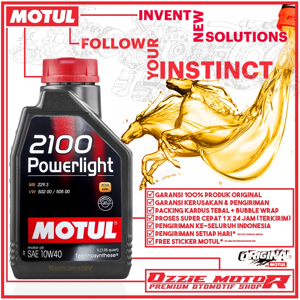 OLI MOTUL IMPORT 2100 4T 100% TECHNOSYNTHESE 10W40 1L ORIGINAL