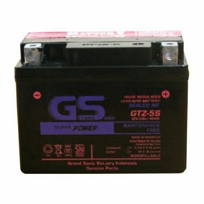 Jual AKI ACCU MOTOR GS GRAND SONIC GTZ 5S | Shopee Indonesia