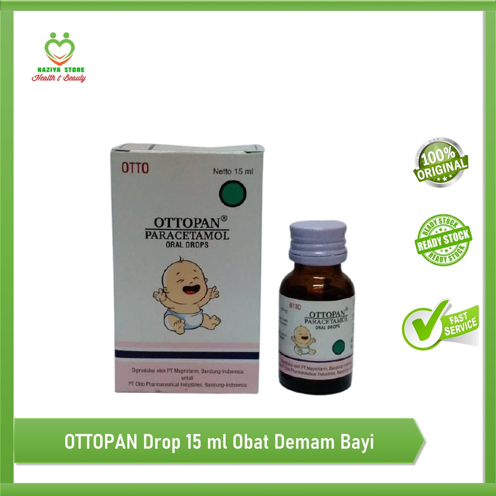 OTTOPAN Drops 15 ml Paracetamol bayi -Meringankan Rasa Sakit pada Keadaan Sakit Kepala, Sakit gigi, 