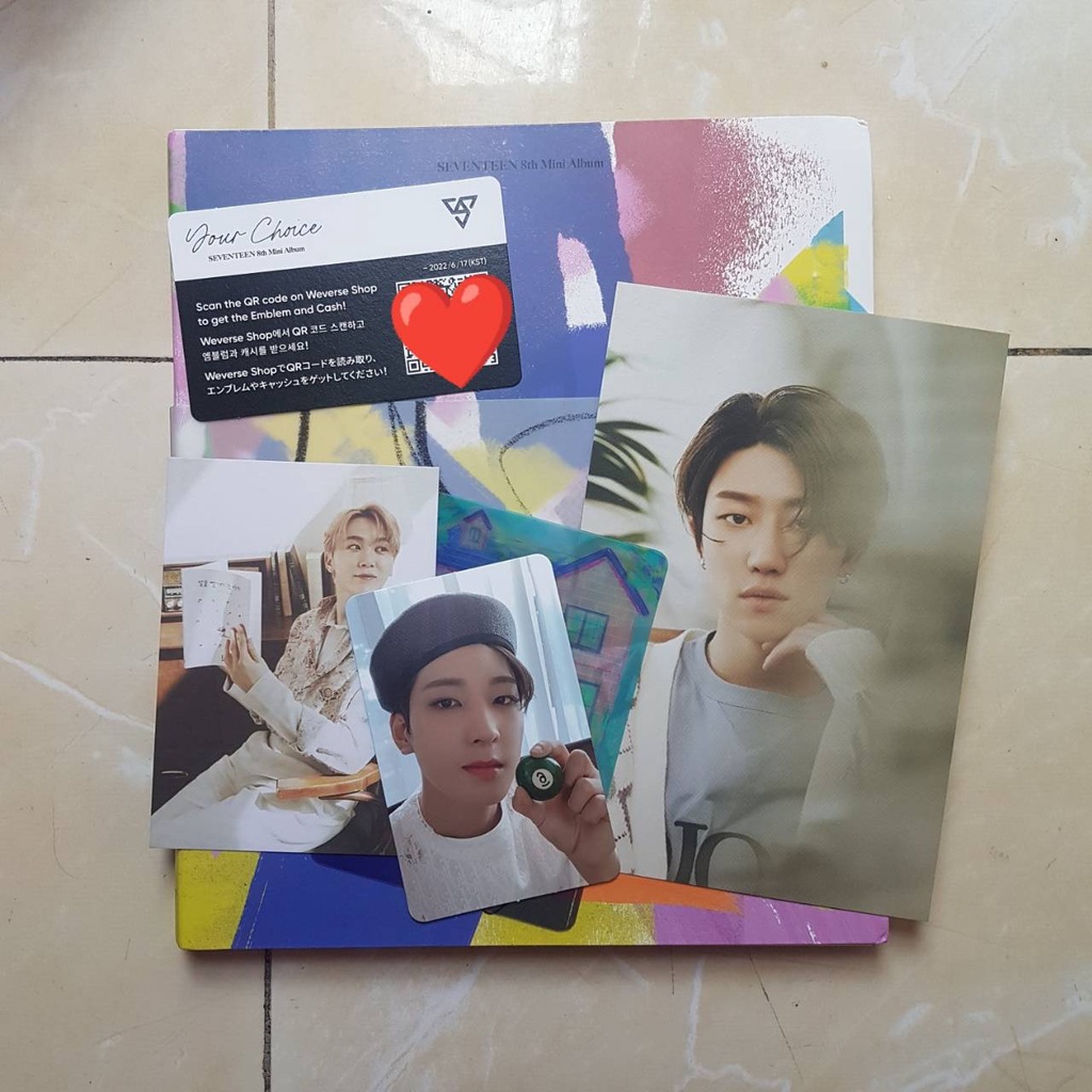 SEVENTEEN YOUR CHOICE BESIDE VER. WONWOO THE8 SEUNGKWAN PHOTOCARD