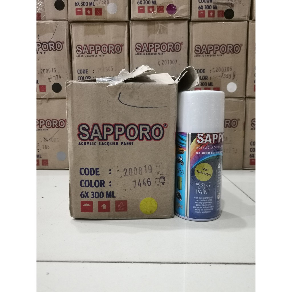 Cat Semprot Sapporo Paint 7446 Gold Dragon