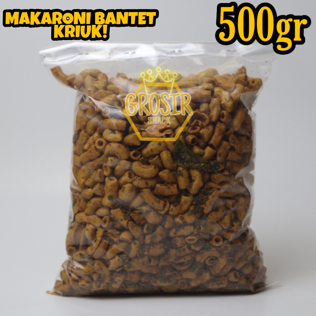 Makaroni Bantet Seblak Kriuk 500gr+ Daun Jeruk Grosir Murah