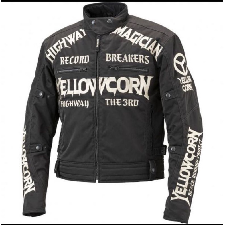Jaket Motor Pria Touring Jaket Yellow Corn YB 8305 Jacket YB8305 White riding Protector Premium