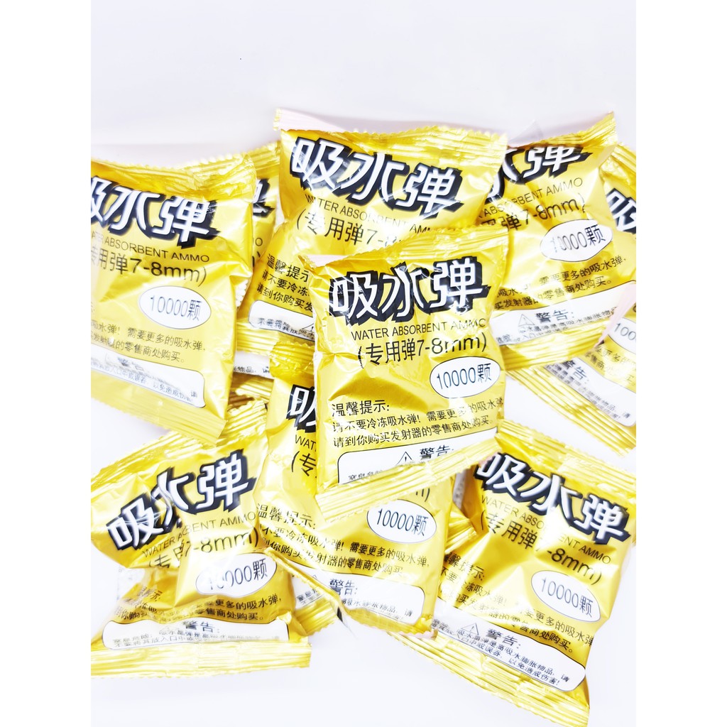 BB Water Gel Gun 10.000 butir WGG Gel Blaster Gel Gun Size 7-8mm