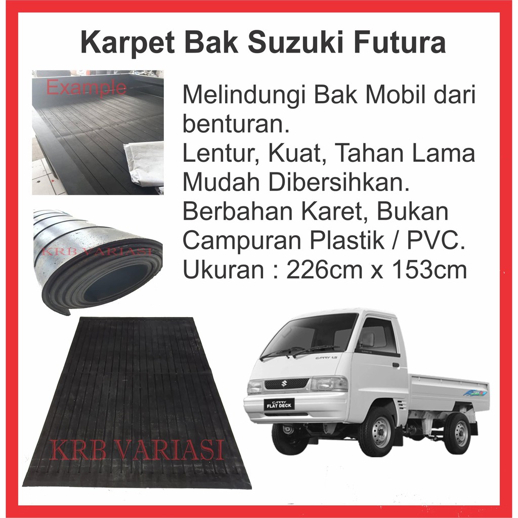 Karpet Alas Bak Mobil SUZUKI / CARRY FUTURA PICK UP Karpet Bak Murah