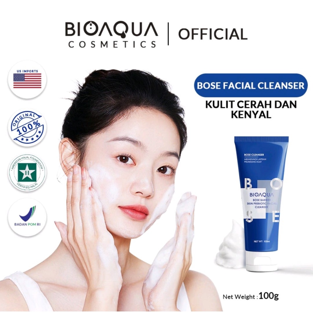 Jual bioaqua cosmetics AMINO facial wash Bose Barrier Skin Prebiotic