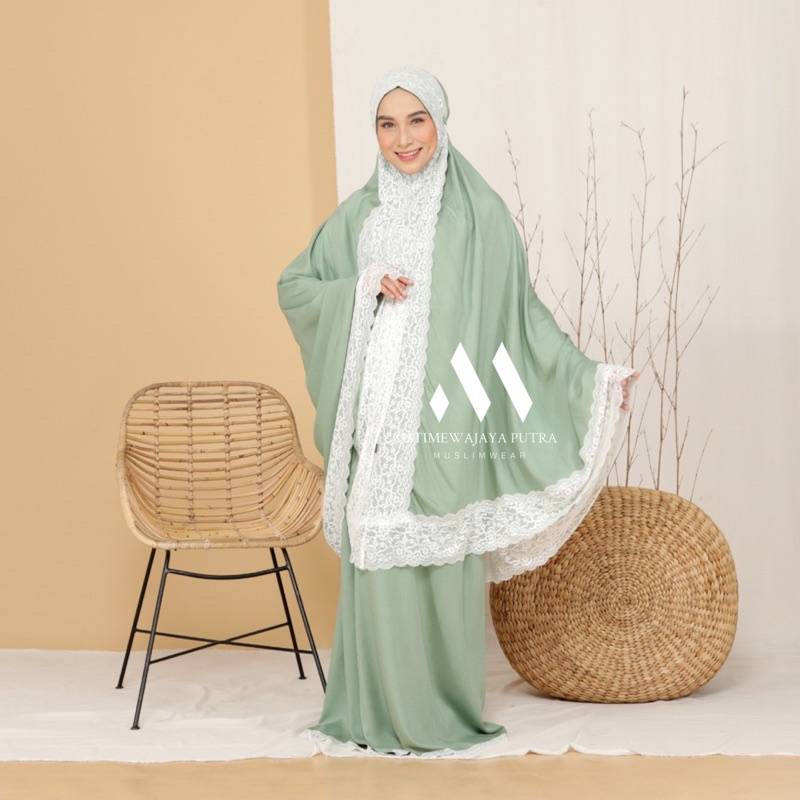 Mukena Andin Premium | Mukena Andin jumbo | Mukena Dewasa Premium