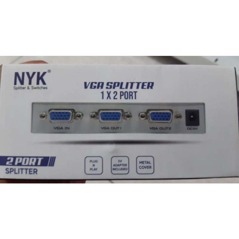 vga spliter 2 port nyk/spliter vga