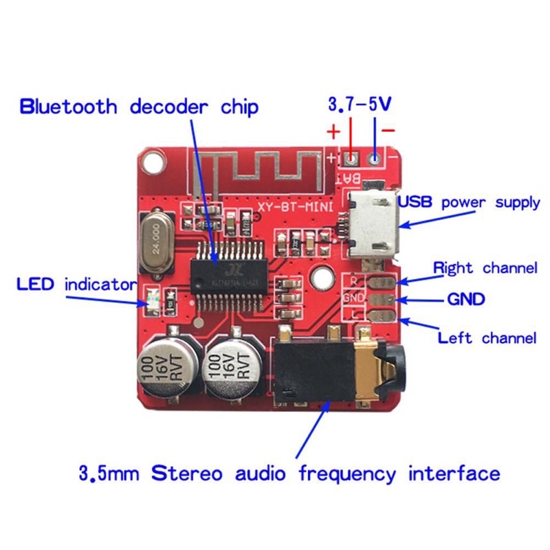 Papan Sirkuit Decoder Bluetooth 4.1 Xy-Bt-Mini