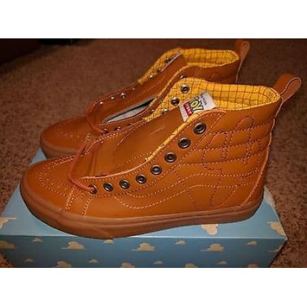 Sepatu Vans SK8 HI Toy Story Brown Leather Original