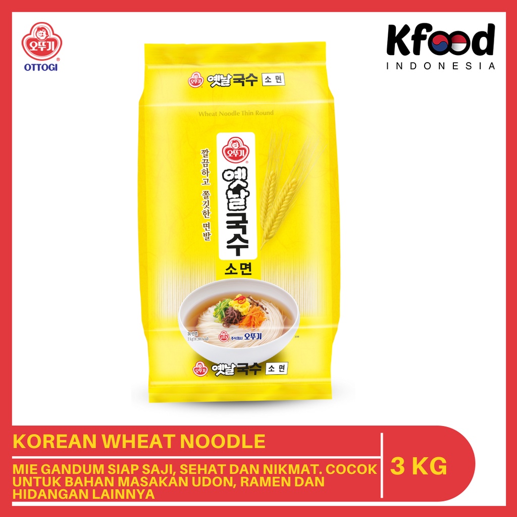 

Ottogi Wheat Noodle 3Kg - Mie Gandum Korea