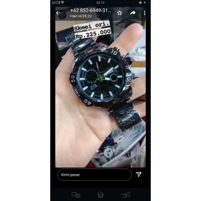 jual jam tangan pria dual time skmei