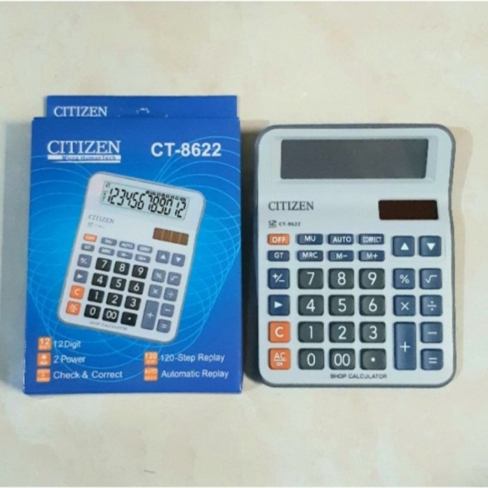 

KALKULATOR CHECK & CORRECT CITIZEN CT-8622 - Calculator Desktop CT8622