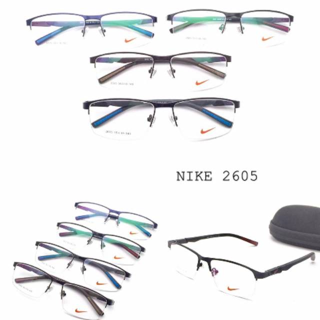 Kacamata Nike2605 free lensa radiasi minus plus cilinder