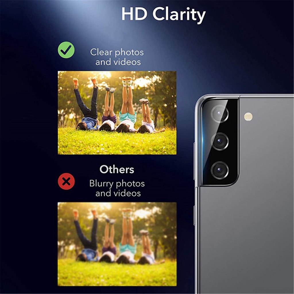 For Film Pelindung Lensa Kamera Bahan Aluminum Alloy Untuk Samsung Galaxy S21 / S21 Plus / S21 Ultra