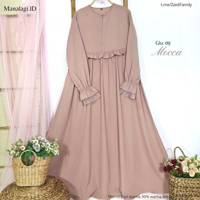 GKC 09 Mocca | Gamis by Manalagi.ID | Gamis Syari