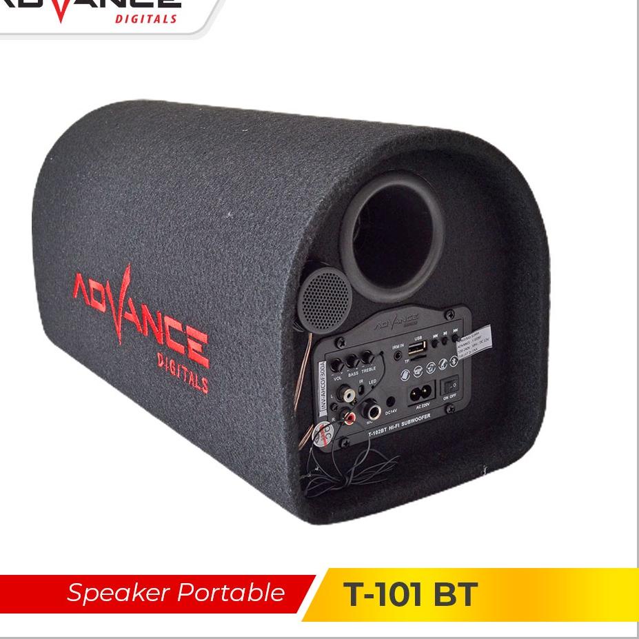 Hadir Terupdate Speaker Portable Advance T-101 Bluetooth Subwoofer Speaker 5 Inch Original Garansi Resmi