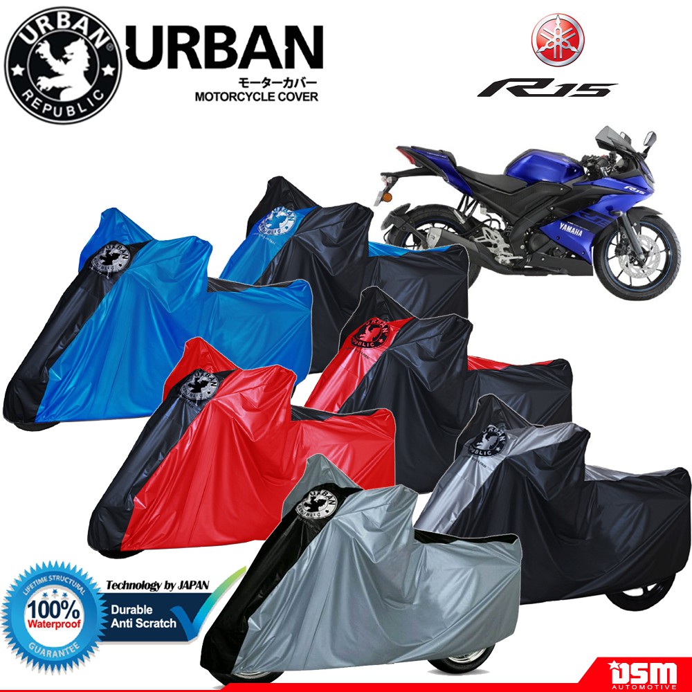 Urban / Cover Motor Yamaha R15 100% Waterproof / Aksesoris Motor R 15 / DSM