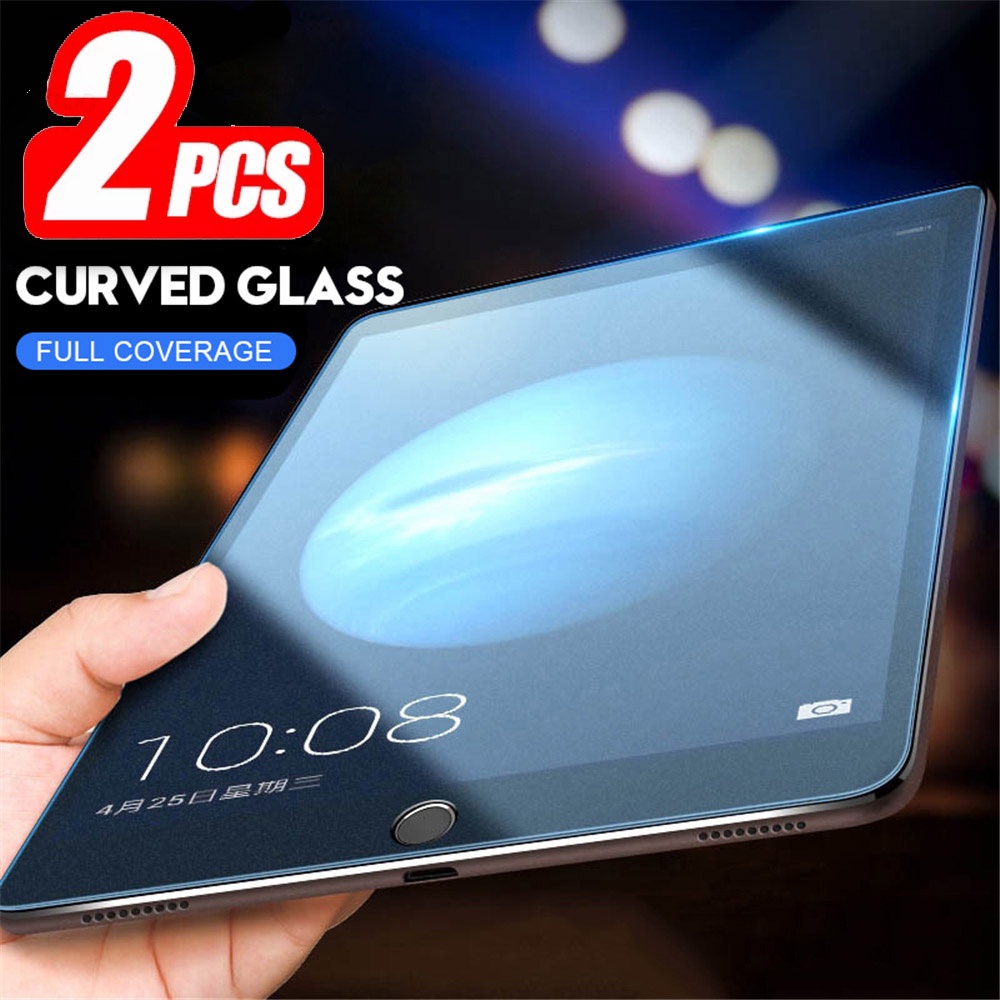 (2 Pak) Pelindung Layar Tempered Glass Untuk Apple iPad Air Mini 1 2 3 4 5 6 7.9 8.3 9.7 10.5 10.9 2017 2018 2020