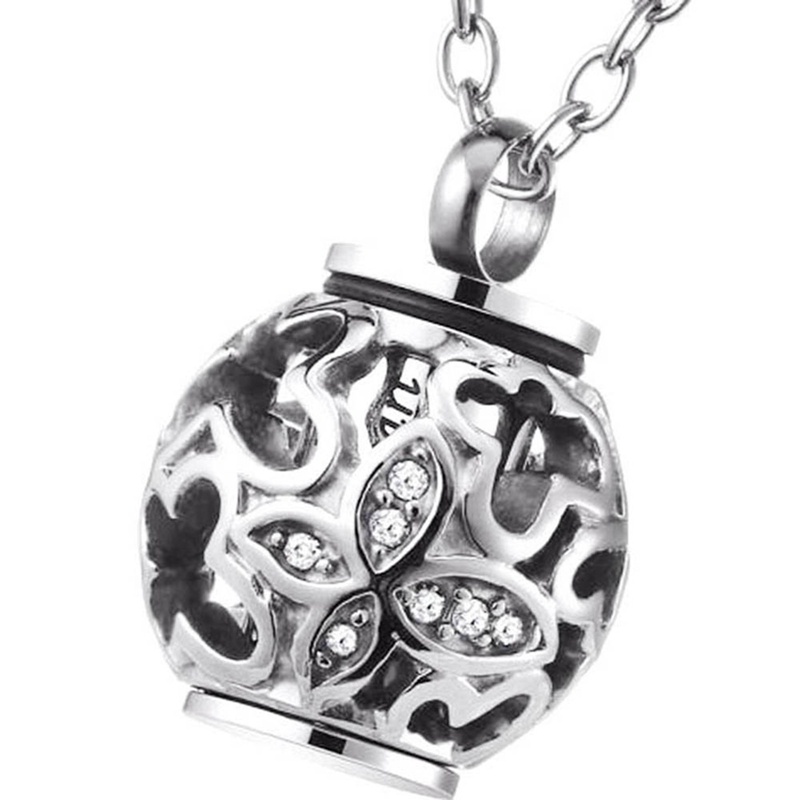 Kalung Liontin Kremasi Bahan Stainless Steel