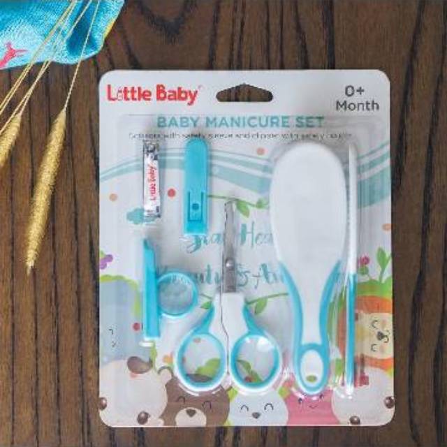 Set Gunting Kuku Bayi Sisir Sikat Rambut Nail Clipper Little Baby 0+ Manicure Set