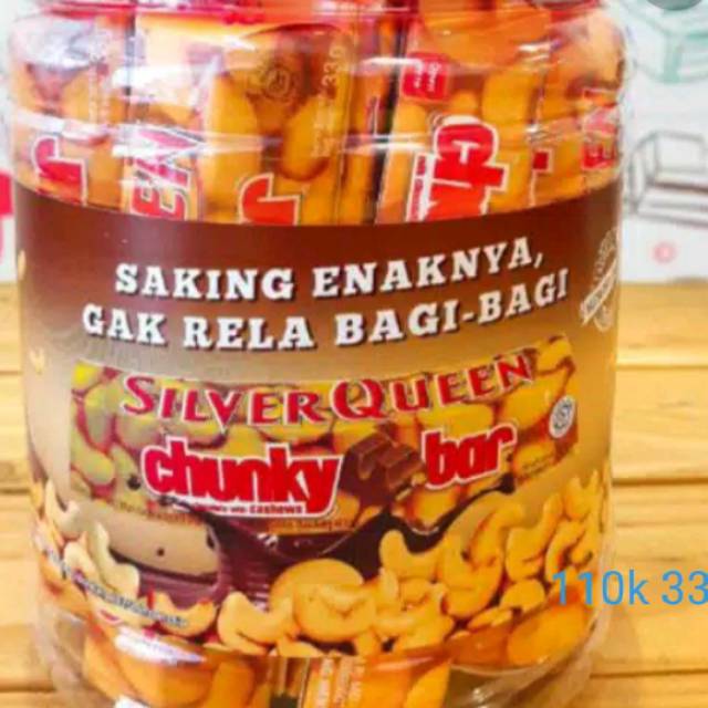 

Silver queen chunky bar mini 33gr isi 12