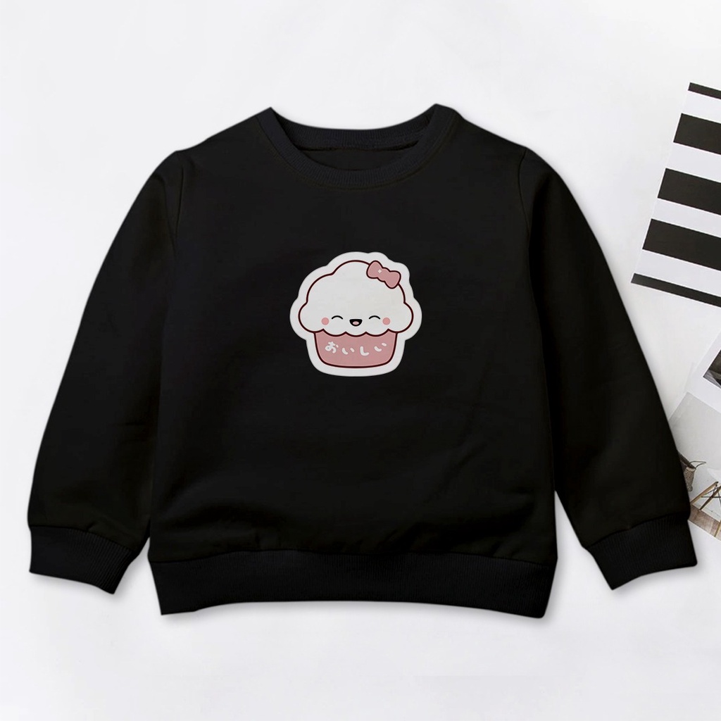 MOSHI MOSHI CREWNECK ANAK TEBAL - SWEATER ANAK KEKINIAN