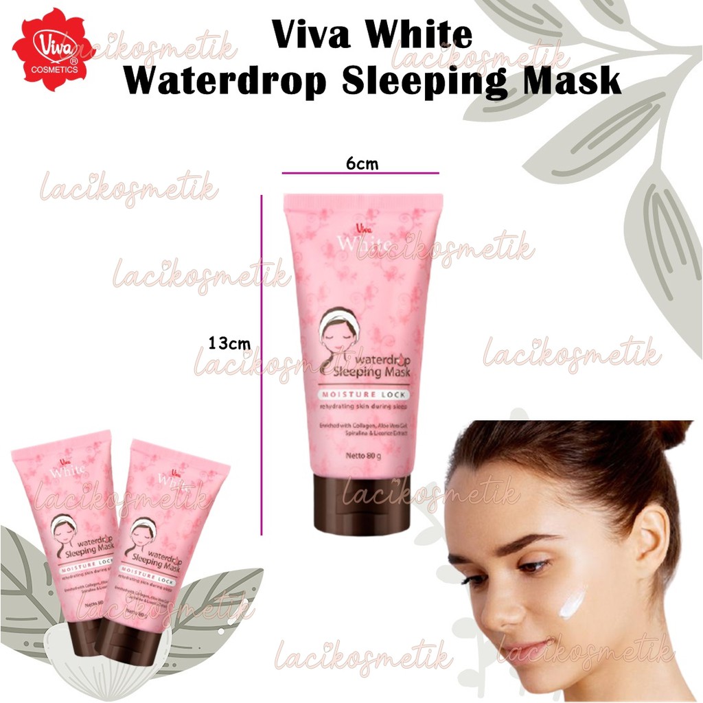 ✨LACIKOSME✨ Viva White Waterdrop Sleeping Mask / Viva Waterdrop Sleeping Mask 80 G