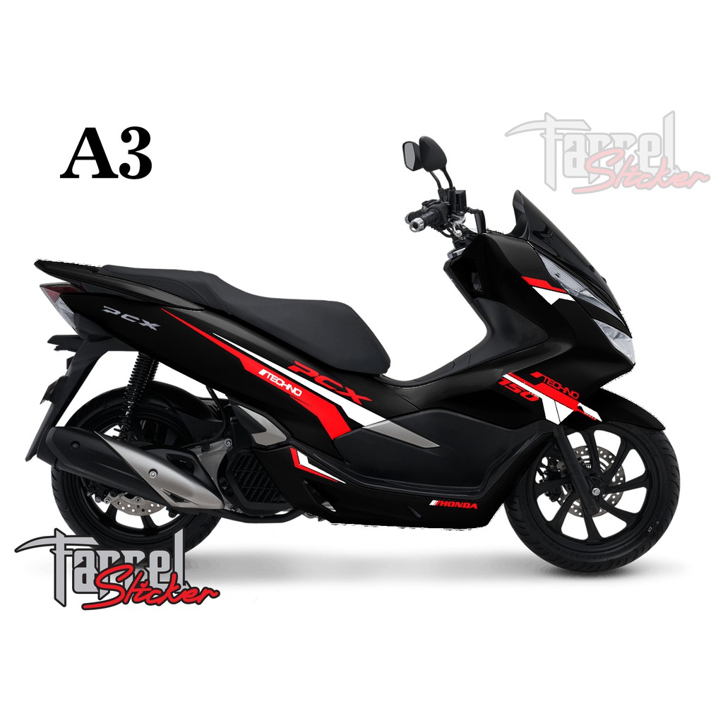 stiker pcx sticker stripping pcx hitam a3