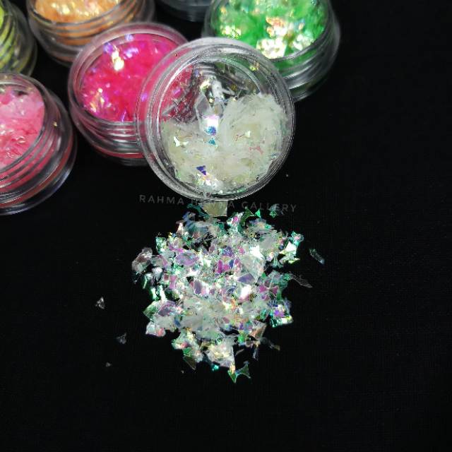 12 warna glitter nail art