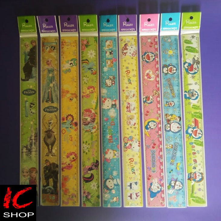 

penggaris besi karakter / fancy