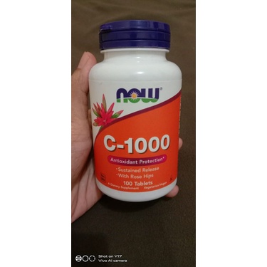 NOW Vitamin C 1000 mg isi 100 tablet 250 tablet