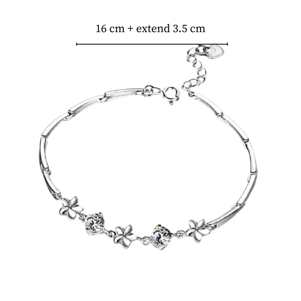 Blooming Flower Bracelet / Gelang Titanium / Gelang Wanita / Gelang Anti Karat