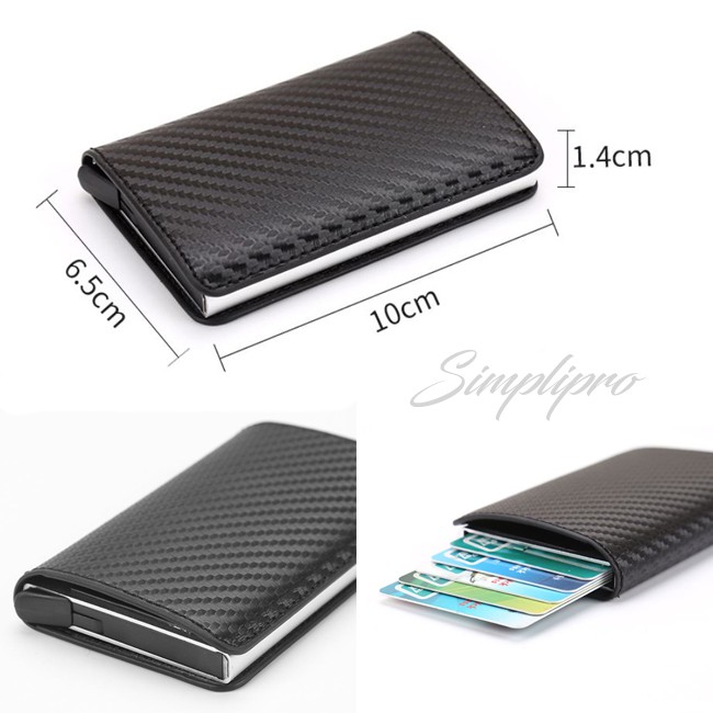 Dompet Pria Mini Smart Wallet Anti RFID Card Holder