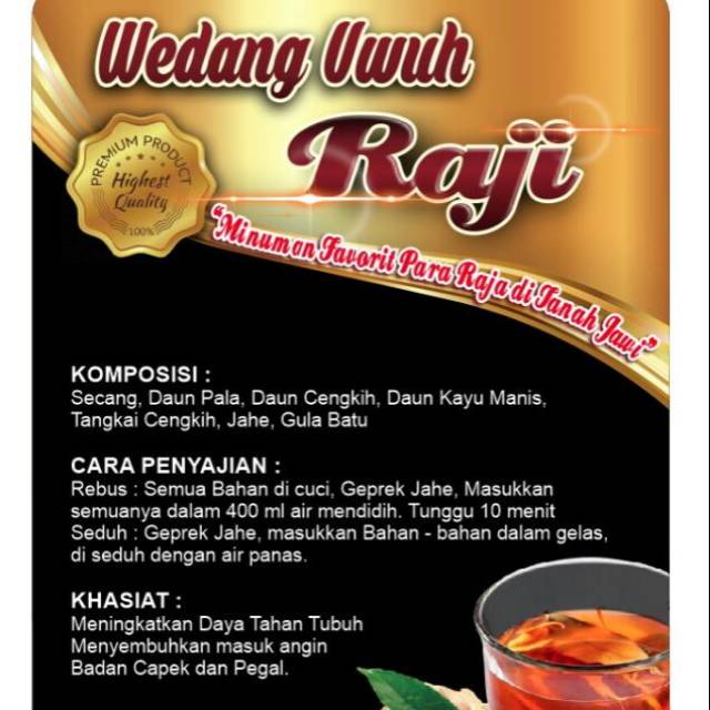 

Wedang Uwuh RAJI