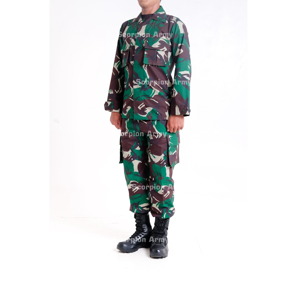 Baju PDL TNI Bahan Wool ASLI SRITEX FULL PENGERAS &amp; PURING