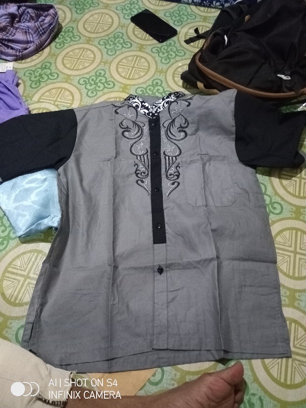 Bswart Batik Hrb026 Kenongo Hem Batik Wayang Pelangi Kemeja Batik Pria