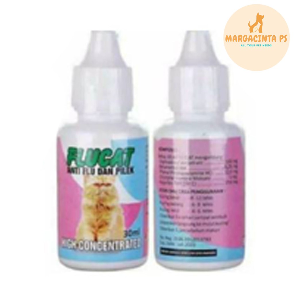 FLUCAT OBAT FLU DAN PILEK UNTUK KUCING 30ML AMPUH 99%