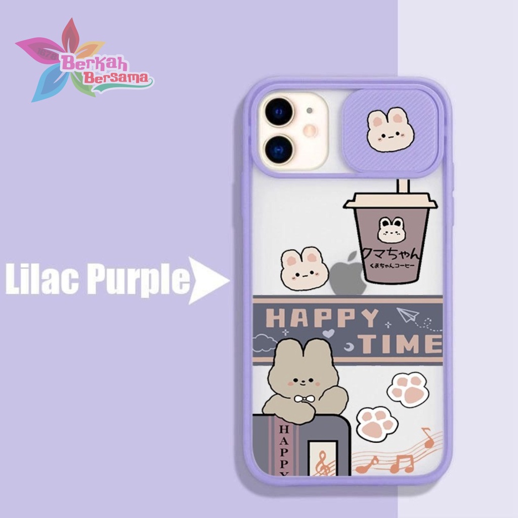 SS113 SOFTCASE SLIDE HAPPY TIME IPHONE 6 7 8 6+ 7+ 8+ X XS XR 11 12 13 PRO MAX BB7247