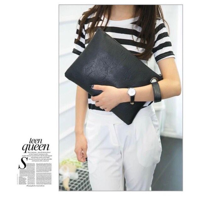 (GROSIRJAYA32) Clutch Dompet DONNA simple tas wanita/Dompet serbaguna bahan kulit semi halus