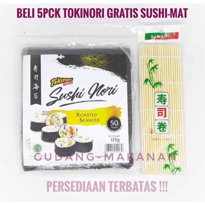 

Tokinori 50 Sheets / Sushi Nori Halal
