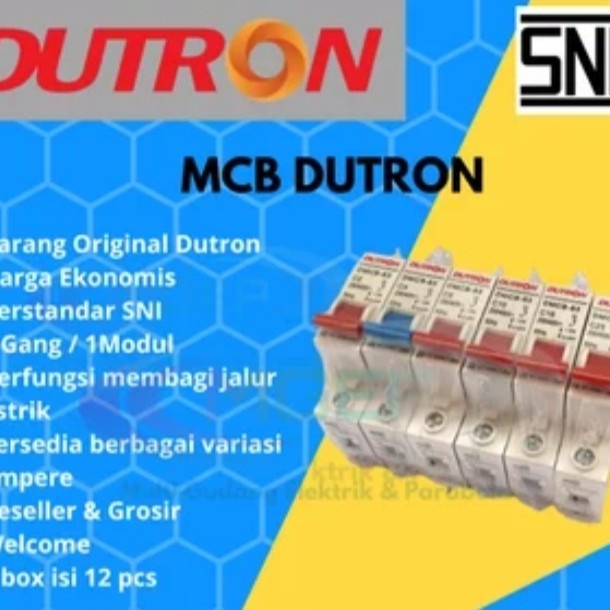 MCB DUTRON 1 Phase 2A 4A 6A 10A 16A 20A 25A Dutron OKE***