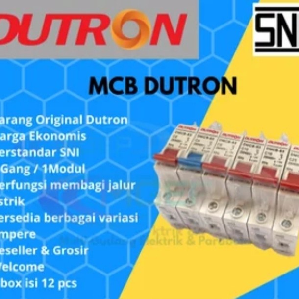 MCB DUTRON 1 Phase 2A 4A 6A 10A 16A 20A 25A Model Broco MG Domae